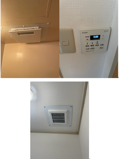 単独浴室暖房乾燥機とトイレ単独換気扇取替工事